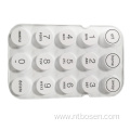 Multimedia Remote Control Keypad Custom Conductive Silicone Buttons